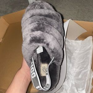 Size 7 gray UGG slippers